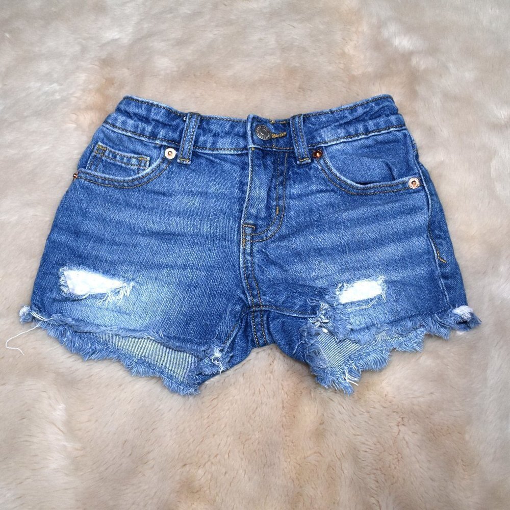 Cat & Jack Girls Denim Cut Off Shorts Size 4/5